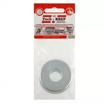 Шайба DIN125а плоская оцинк. М20 3 шт - пакет Tech-Krep 133696