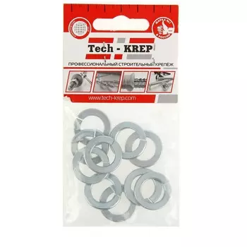 Шайба DIN127b пружинная оцинк. М14 10 шт - пакет Tech-Krep 112266