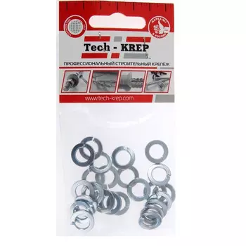 Шайба DIN127b пружинная оцинк. М8 25 шт - пакет Tech-Krep 103049
