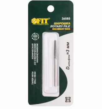 Шарошка карбидная по металлу FIT хвостовик 3мм 16мм 36585
