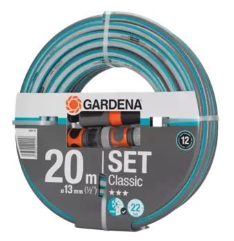 Шланг Gardena Classic 13мм (1/2") 20м+комплект 18004-20.000.00