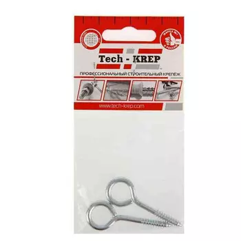 Шуруп-кольцо 5,0х40 2 шт - пакет Tech-Krep 103895