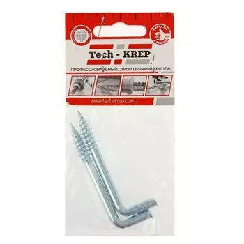 Шуруп-костыль 6,0х75 2 шт - пакет Tech-Krep 103891
