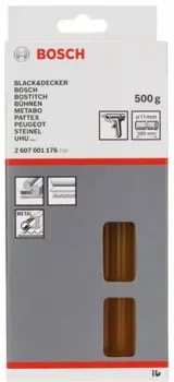 Стержень клеевой Bosch 11*200мм (желтые) 25шт 2607001176