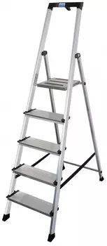 Стремянка алюминиевая Krause Sepuro Monto 5 ступеней 127235