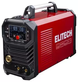 Сварочный полуавтомат инверторный Elitech АИС 180 СИН ЖК 204749