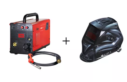 Сварочный полуавтомат инверторный Fubag IRMIG 160 31 431.1+Маска сварщика Fubag IR 9-13A S хамелеон 38074