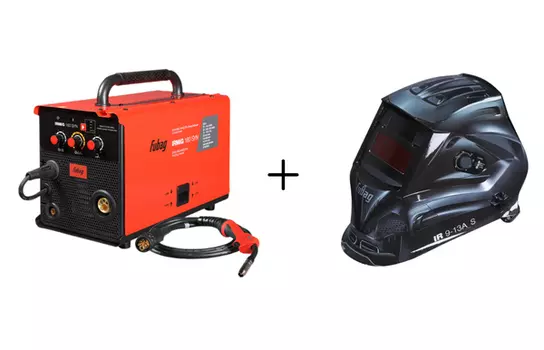 Сварочный полуавтомат инверторный Fubag IRMIG 160 SYN 31445.1+Маска сварщика Fubag IR 9-13A S хамелеон 38074