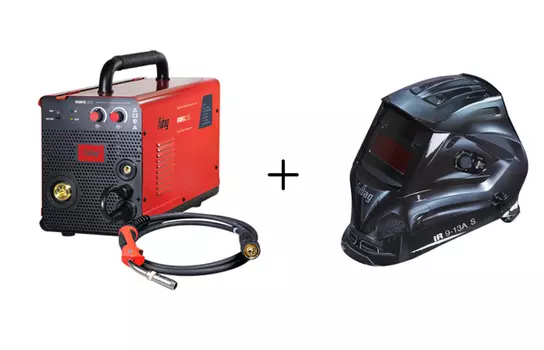 Сварочный полуавтомат инверторный Fubag IRMIG 200 31433.1+Маска сварщика Fubag IR 9-13A S хамелеон 38074