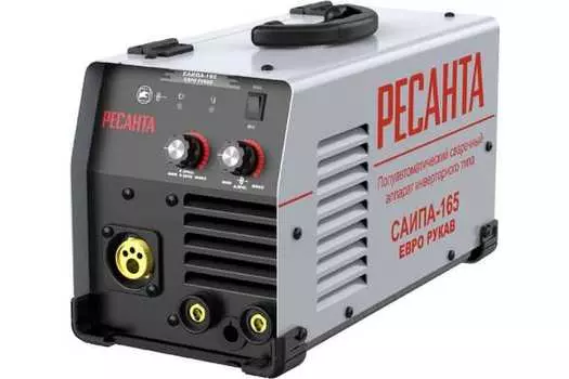 Сварочный полуавтомат инверторный Ресанта САИПА-165 Евро рукав MIG/MAG 65/95