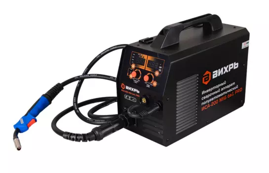 Сварочный полуавтомат инверторный Вихрь ИСА-200 MIG 6в1 PRO 65/185