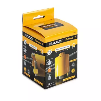 Сверло алмазное для подрозетников RAGE Furious 72мм с микроударом 559472