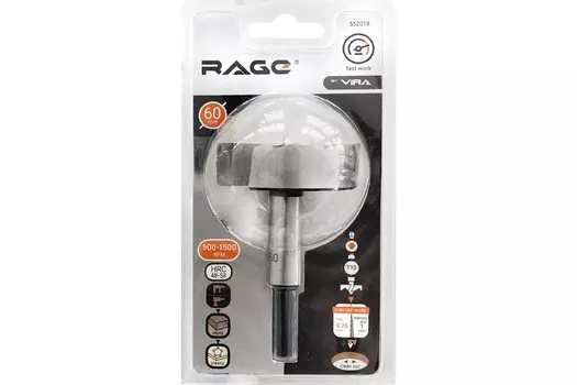 Сверло Форстнера RAGE by Vira 60мм 552018