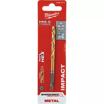 Сверло по металлу Milwaukee RedHEX HSS-G 6мм 48894714