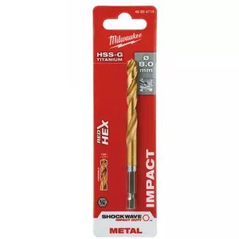 Сверло по металлу Milwaukee RedHEX HSS-G 8мм 48894719