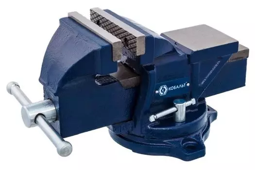Тиски слесарные Кобальт поворотные 100мм 245-978