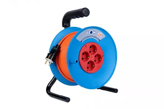 Удлинитель Атлант ПВС 2*1 30м на катушке 40167