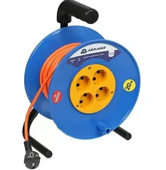 Удлинитель Атлант ПВС 3500 Вт 20м на катушке б/з 40295