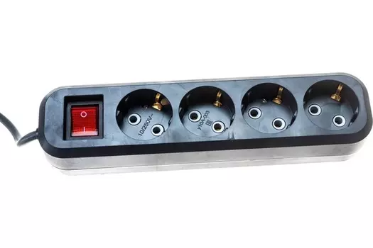 Удлинитель Атлант ПВС 3х0,75 ГОСТ 3500Вт 4гн, 7м с выключателем 80024