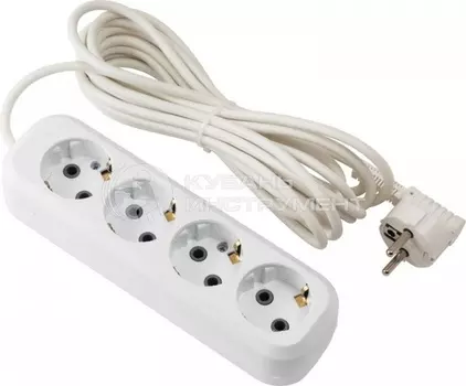 Удлинитель Energolux PS 5-3 5 розеток,3 м.провод сечение-0,75 кв.мм без заземления