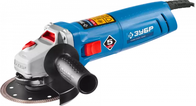 Угловая шлифовальная машина Зубр УШМ-П125-1200 ЭПСТ