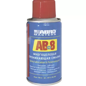 Универсальная смазка спрей многоцелевая проникающая Abro AB-8 100мл AB-8-100-RW