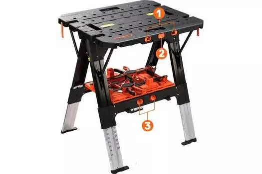 Верстак складной Pony Jorgensen 60P 2 струбцины