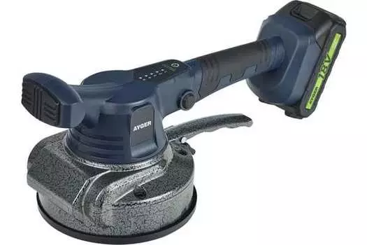Виброприсоска AYGER 2акк 18V/2Ач вес 70кг ф160мм TLM20/70