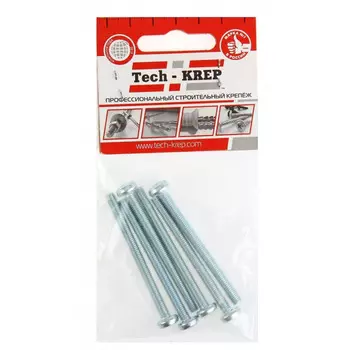 Винт DIN7985 с полукруглой головкой оцинк. М5х60 6 шт - пакет Tech-Krep 103020