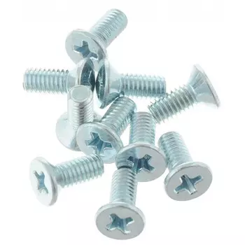 Винт DIN965 с потайной головкой оцинк. М6х20 10 шт - пакет Tech-Krep 126596