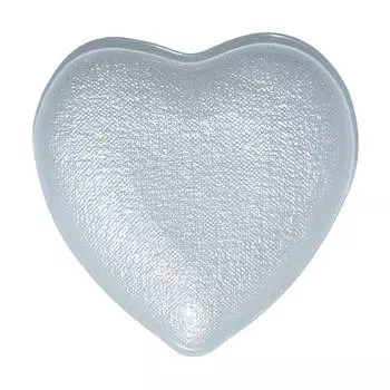 Блюдо, 19 см, стекло, белое, Сердце, Heart