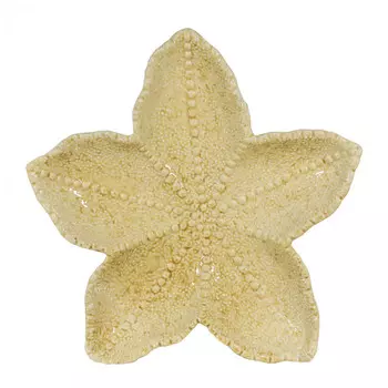 Блюдо, 25x24 см, фарфор P, бежево-белое, Морская звезда, Coast