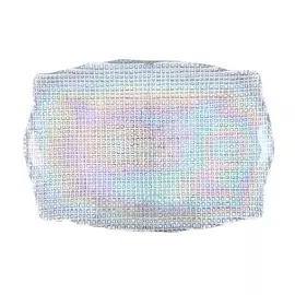 Блюдо, 26х17 см, стекло, прямоугольное, перламутр, Cotton polar