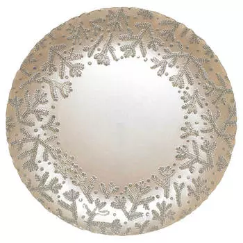 Блюдо, 33 см, стекло, шампань, Веточки, Brumal