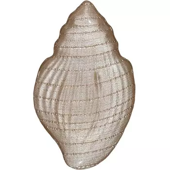 Блюдо, 41 см, стекло, бежевое, Ракушка, Coast
