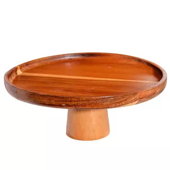 Блюдо на ножке, 25x10 см, дерево, Noble tree