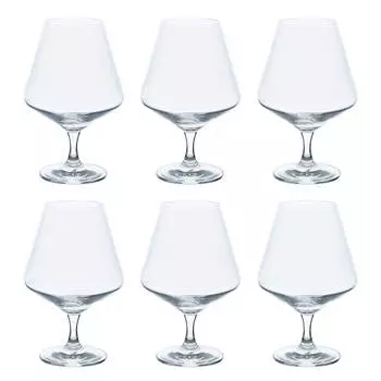 Бокал для коньяка, 620 мл, 6 шт, стекло, Angel tear