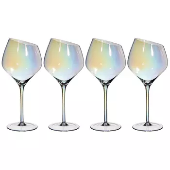 Бокал для красного вина, 560 мл, 4 шт, стекло, перламутр, Charm L polar