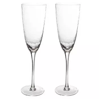 Бокал для шампанского, 275 мл, 2 шт, стекло, Ripply