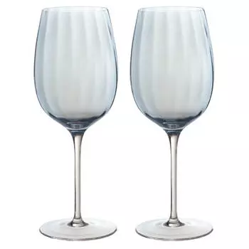 Бокал для вина, 470 мл, 2 шт, стекло, голубой, Filo R color