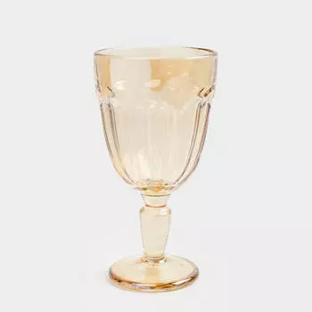 Бокал-кубок для вина, 280 мл, стекло, янтарный, Vilio