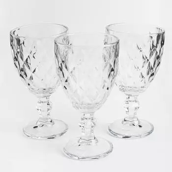 Бокал-кубок для вина, 360 мл, 6 шт, стекло Р, Rhomb