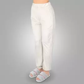 Брюки женские, р. L, полиэстер, бежево-серые, Marian