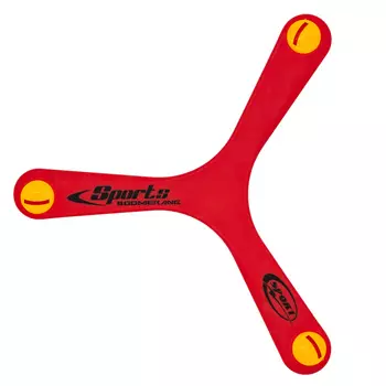 Бумеранг, 27 см, 3 лопасти, пластик, красный. Game