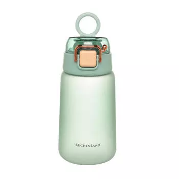 Бутылка для воды, 500 мл, пластик, зеленая, Aquatic