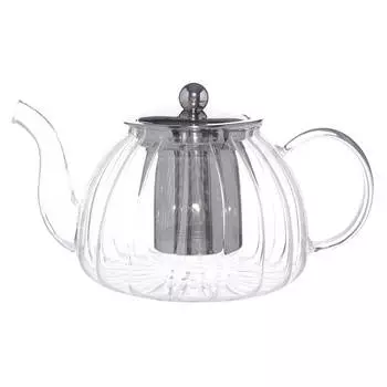 Чайник заварочный, 1 л, стекло Б/сталь, Camellia