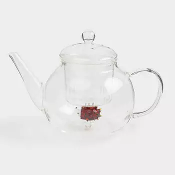 Чайник заварочный, 1 л, стекло Б, Янтарный ежик, Shape