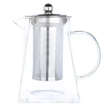 Чайник заварочный, 860 мл, стекло Б/сталь, Pyramid