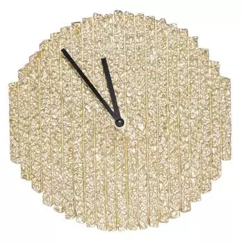 Часы настенные, 23 см, полирезин, золотистые, Art modern