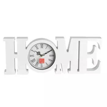 Часы настенные, 39х15 см, пластик/стекло, белые, Ноmе, Home deco